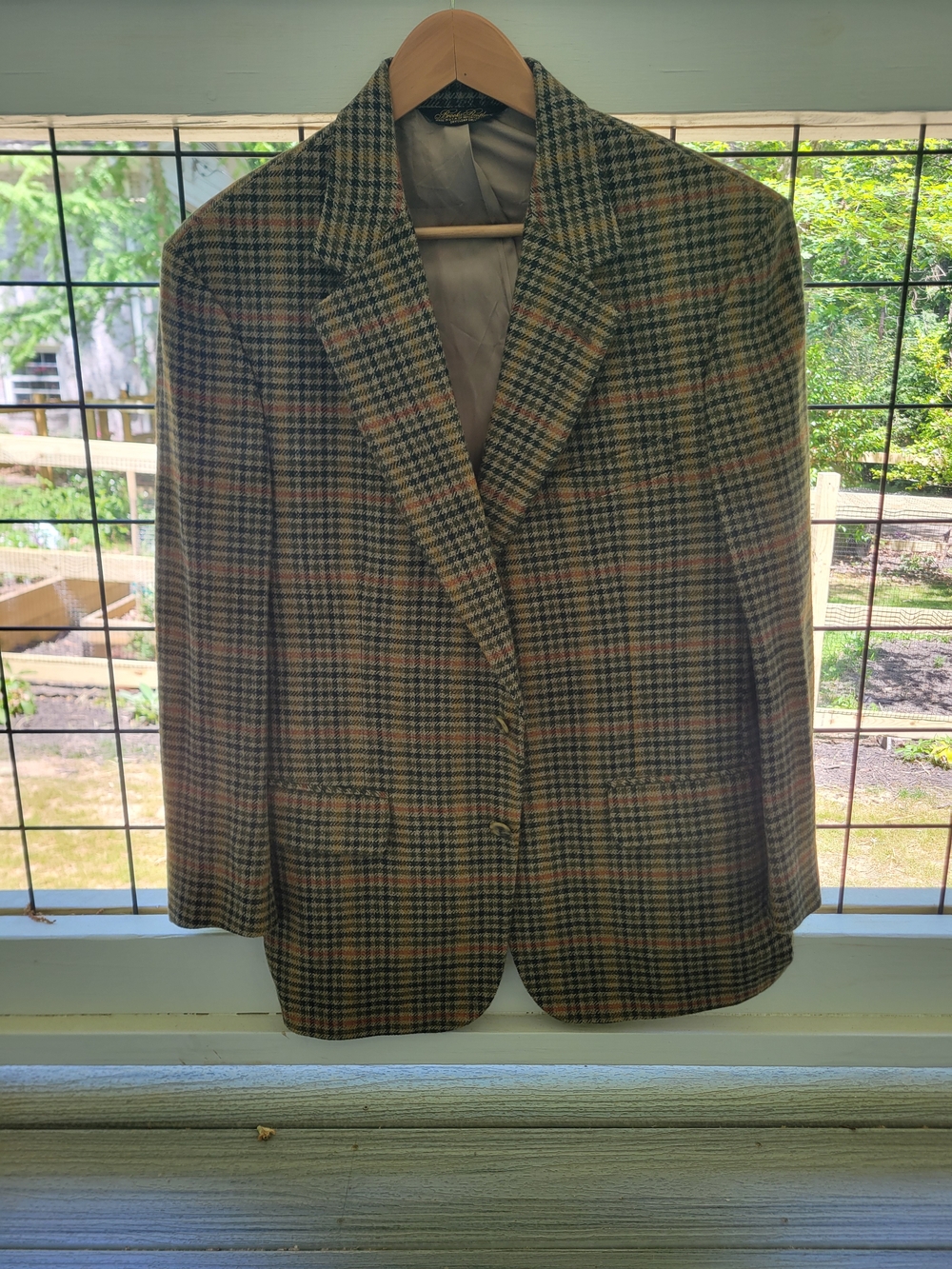 Brooks Brothers Brown and Green Glen Plaid Sport Coat